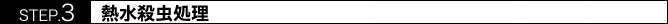 熱水殺虫処理