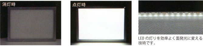 LED導光板照明の特徴とメリット
